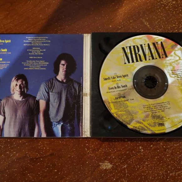 NIRVANA CD SINGLE - SMELLS LIKE TEEN SPIRIT - Picture 2 of 3